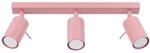 SOLLUX lighting Deckenleuchte innen LED GU10 3-Flammig rosa, Ring | Deckenlampe...