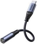 Joyroom SY-C01 Audio-Transfer-Serie Typ-C auf 3,5 mm Audio-Adapter, Schwarz