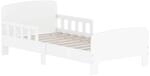 AIYAPLAY Kinderbett mit Rausfallschutz f&uuml;r 3&ndash;8 Jahre 143,5 x 74,2 cm Wei&szlig; 