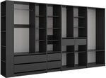 Vicco Kleiderschrank Elmo, Anthrazit, 50 x 200 cm | 5er Set, f&uuml;r flexible