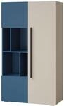 Mirjan24 Regal Latkop 3D OM05 f&uuml;r Jugendzimmer (Meerblau) | Standregal mit 3...