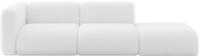 ALTDECOR Sofa Couchsofa MIRA-S3 296x89x70 - Wei&szlig; | Corner Sofa Bett Eckcouch...