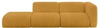 ALTDECOR Sofa Couchsofa MIRA-S3 296x89x70 - Senfgelb | Corner Sofa Bett Eckcouch