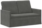 vidaXL 2-Sitzer Sofa Dunkelgrau 130 x 81 x 82 cm Cordstoff | Bietet dauerhafte