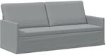 vidaXL 3-Sitzer Sofa Hellgrau 190 x 81 x 82 cm Stoff