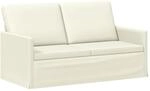 vidaXL 2-Sitzer Sofa Creme 150 x 81 x 82 cm Cordstoff | Bietet dauerhafte