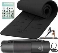KESSER&reg; Gymnastikmatte mit Tragegurt rutschfest TPE Yogamatte Gepolstert &