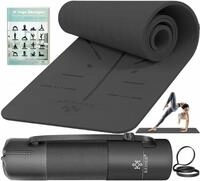 KESSER&reg; Gymnastikmatte mit Tragegurt rutschfest TPE Yogamatte Gepolstert &