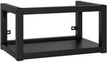 vidaXL Badezimmer Wand-Waschtischgestell Schwarz 59x38x31 cm Eisen