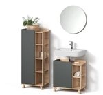 Livinity Badm&ouml;bel-Set Marano, Anthrazit 60 cm | 3-teilig &middot;...