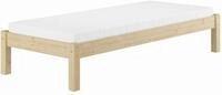 Erst-Holz&reg;Unbehandeltes Einzelbett 100 x 200 cm Kiefer massiv mit...