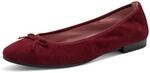 Tamaris Damen Ballerinas Leder | 1-22116-41 &ndash; Pull-on, TOUCH-IT Fu&szlig;bett, flache