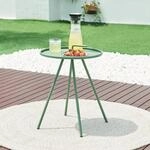 [en.casa] Beistelltisch Outdoor Fosen mit Tragegriff Kaffeetisch Gartentisch 55...