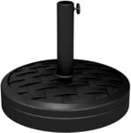 Outsunny Sonnenschirmst&auml;nder aus Beton 18 kg Rund f&uuml;r 32/38/48mm Schwarz 