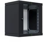 EFB 19" Wandgeh&auml;use X-Rack mit Glast&uuml;r 400-600mm 12HE Schwarz