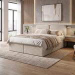 BEAUTY SOFA Boxbett LARS mit Matratze H3 und Topper, Boxspringbett mit 2...