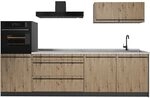 Vicco K&uuml;chenzeile R-Line, Artisan-Eiche/Anthrazit 280 cm | 5 Module &middot;