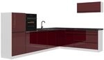 Vicco Eckk&uuml;che R-Line, Rot Hochglanz/Wei&szlig; 327 x cm | 8 Module &middot;...