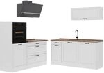 Vicco K&uuml;chenzeile R-Line, Wei&szlig; Landhaus/Wei&szlig; 160 cm | 6 Module &middot;