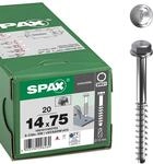 SPAX Betonschraube Sechskantkopf mit Scheibe - 14,0 x 75 mm - 20 St&uuml;ck | Stahl,