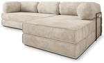 Masseno Schaumstoff-Ecksofas ETERA mit Metallgestell, Modulares Schlafsofa aus