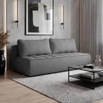 Schlafsofa Doris mit Schlaffunktion und Bettkasten, Sofa mit DL-System, Bonell-...