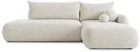 Sofnet - Ecksofa NETO, Schlaffunktion & Bettkasten (Wei&szlig;, Coral 70, P) | Weiche