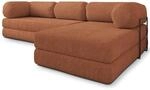 Masseno Schaumstoff-Ecksofas KELI mit Metallgestell, Modulares Schlafsofa aus