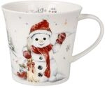 Goebel Kaffee- / Teetasse Schneemann Winter Love &ndash; Weihnachten