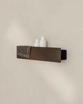 Metallbude Duschablage SHEA Hot Choc - Duschregal ohne Bohren -...