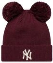 New Era Damen Knit Double Pom Beanie MLB New York Yankees Baseball Cap M&uuml;tze