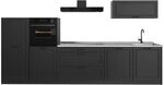 Vicco K&uuml;chenzeile R-Line, Anthrazit Landhaus/Anthrazit 340 cm | 6 Module &middot;
