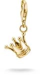 THOMAS SABO Krone Charm Anh&auml;nger, Premium Legierung 18k vergoldet