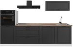 Vicco K&uuml;chenzeile R-Line, Anthrazit Landhaus/Wei&szlig; 280 cm | 5 Module &middot;