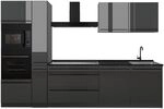 Vicco K&uuml;chenzeile R-Line, Anthrazit Hochglanz/Anthrazit 310 cm | 7 Module &middot;