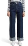 TOM TAILOR Denim Damen TTLINOU Wide High Waist Jeans mit Turn-Up