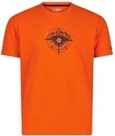 CMP Herren T-Shirt aus Piqu&eacute; mit Dry-Function und Adventure-Print atmungsaktiv,