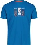 CMP Herren T-Shirt aus Piqu&eacute; mit Dry-Function und Adventure-Print