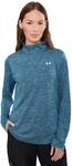 Under Armour Tech Twist Quarter Zip f&uuml;r Damen, Wham Blue/White, XX-Large