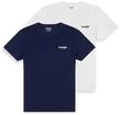 Wrangler - T Shirt Herren - Regular Fit - 2Pack Sign Off Tee - True Navy