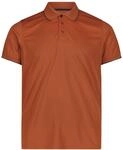 CMP Herren Poloshirt Funktionsshirt Outdoorshirt Man Polo, Farbe:Orange,