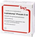 LOPHAKOMP Procain 2 ml Injektionsl&ouml;sung 100X2 ml