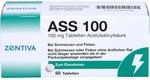 ASS 100 Zentiva - 50 St&uuml;ck - Acetylsalicyls&auml;ure 100mg, bei leichten bis...