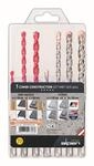 ALPEN Bohrer-Kassetten Set Combi Construction SDS-plus MB 7 (7-tlg., F4...