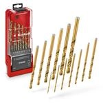 Einhell 13-tlg. HSS-G-TiN-Metallbohrer-Set, &Oslash; 1,5&ndash;6,5 mm | HSS 4341 Stahl 