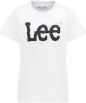 Lee - T Shirt Damen - Regular Fit - Logo Tee - Schwarz