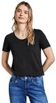 Damen Basic T-Shirt in Unifarbe