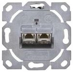 TELEG&Auml;RTNER AMJ-SL Dual-Einbaumodul - 2x RJ45 8(8) Datenausgang 6A (IEC)