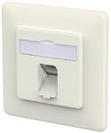 METZ CONNECT E-DAT C6A LSA++ Dose, 1 Port, UP, reinwei&szlig;