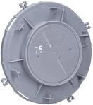Kaiser 1281-02 HaloX 100 Einbaukasten Frontteil, Deckenausgang &Oslash;=75mm f&uuml;r